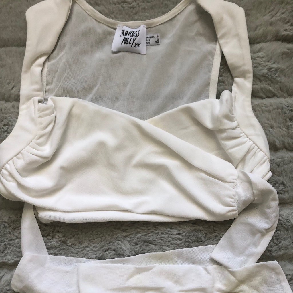 Princess Polly White Top Size 2